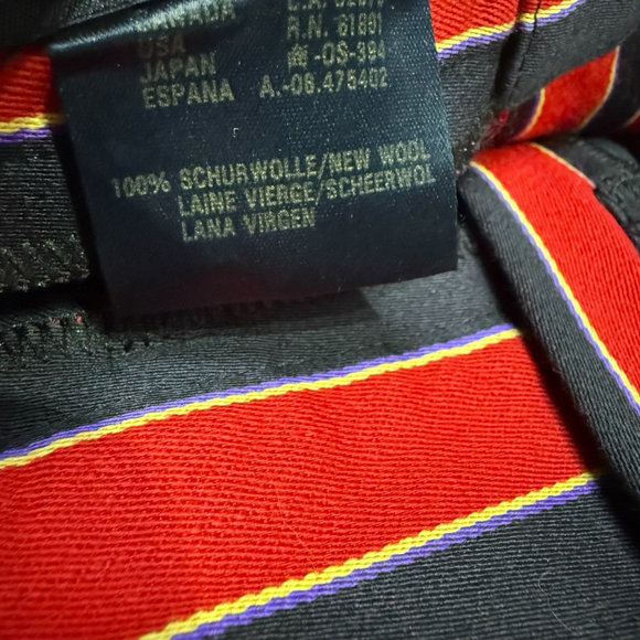 ESCADA by MARGARETHA LEY Pants Women Size 34 XS Blue Red Wool Vintage Trouser - Picture 13 of 16